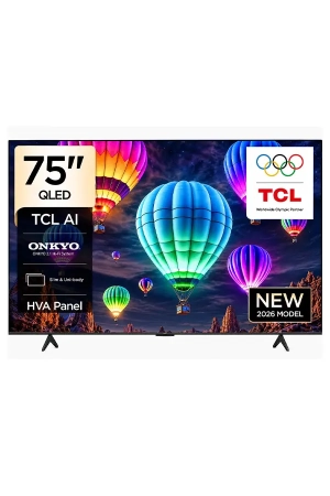 TCL 75 Inch T69D Premium QLED 4K Smart Google TV (2026 Model) | Quantum Crystal Display | HDR10+ | Dolby Vision Atmos | MEMC | Game Master | DTS Virtual:X | 75T69D