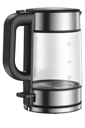 Xiaomi Electric Glass Kettle 1.7L – 2200W Fast Boiling Electric Kettle with LED Heating Indicator, Large Capacity, 5-Minute Boil