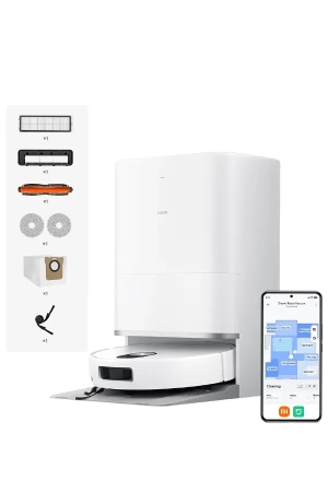 Xiaomi Robot Vacuum 5 Pro – 20,000Pa Suction, Reactive AI Camera Obstacle Avoidance, Lifting LDS Navigation, Anti-Tangle & All-in-One Station