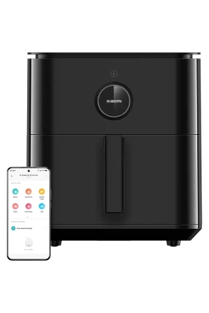 Xiaomi Smart Air Fryer 6.5L – 1800W Digital Air Fryer with OLED Display, 360° Convection, 40–220°C, 100 Recipes, Black