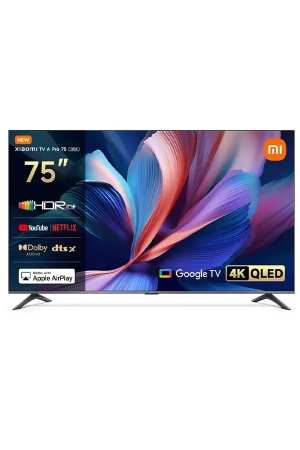 Xiaomi TV A Pro 75 Inch 2026 4K QLED Google TV – Dolby Audio, DTS:X & DTS Virtual:X, Premium Metal Finish, 360° Bluetooth Remote