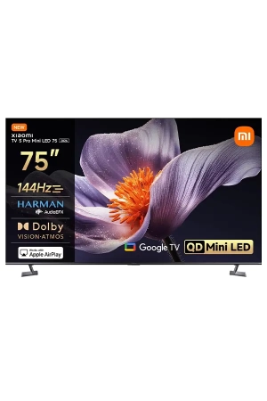 Xiaomi TV S Pro Mini LED 75 Inch 2026 4K QD-Mini LED Google TV – 144Hz, Dolby Vision, Dolby Atmos, HDR10+, DTS:X, Harman AudioEFX, AirPlay 2
