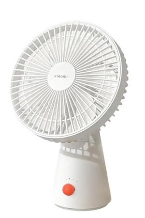 Xiaomi Rechargeable Mini Fan 2-in-1 – Handheld & Desktop Fan, 4000mAh Battery, Up to 18.5 Hours, 4 Speeds, Low-Noise Brushless DC Motor