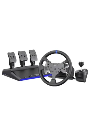 PXN-V99 Gaming Steering Wheel, 270/900° 3Nm Force Feedback Racing Steering Wheel, Disassembly, With Hall Magnetic Induction Pedal, 6+1 Gear Shift Rod Game Racing Steering Wheel For PS4/PS3/Xbox One