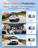 3-Channel 4K Dash Cam